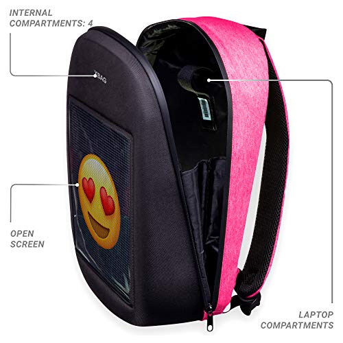 XBAG LED Backpack Customizable Led Screen Hard Case Laptop Backpack