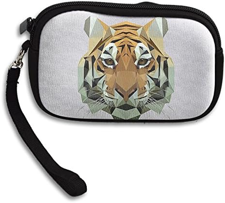 Tiger Animal Lover Funny Coin Purse Wallet Wristlet Pouch Coin Wallet Zipper Change Holder