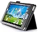 VSTN ® Acer Iconia One 8 B1-810 Multi-Angle Stand Slim-Book PU Leather Cover Case with Hand Strap&Card Holder, Only fit Acer Iconia One 8 B1-810 tablet (Black)