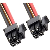 xiwai ATX Power Cable for Molex Micro Fit Connector 4Pin Male to Male 60cm | 20AWG Pitch=3.0mm for ATX power supply's 4-pin 12V