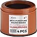 iPrimio Bed Risers - Round, 3 Inch Lift, Heavy Duty, 4 Pack, Up to 10000lbs - Raising Blocks, Furniture Lifts for College Dorm Rooms, Couches, Tables, Desk - Safe, Sturdy
