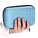 Hipiwe Hard Shell Essential Oil Carrying Case Holds 12 Bottles (Can hold 5ml, 10ml, &10ml Rollers) Travel Size Essential Oils Bag Organizer (Blue)