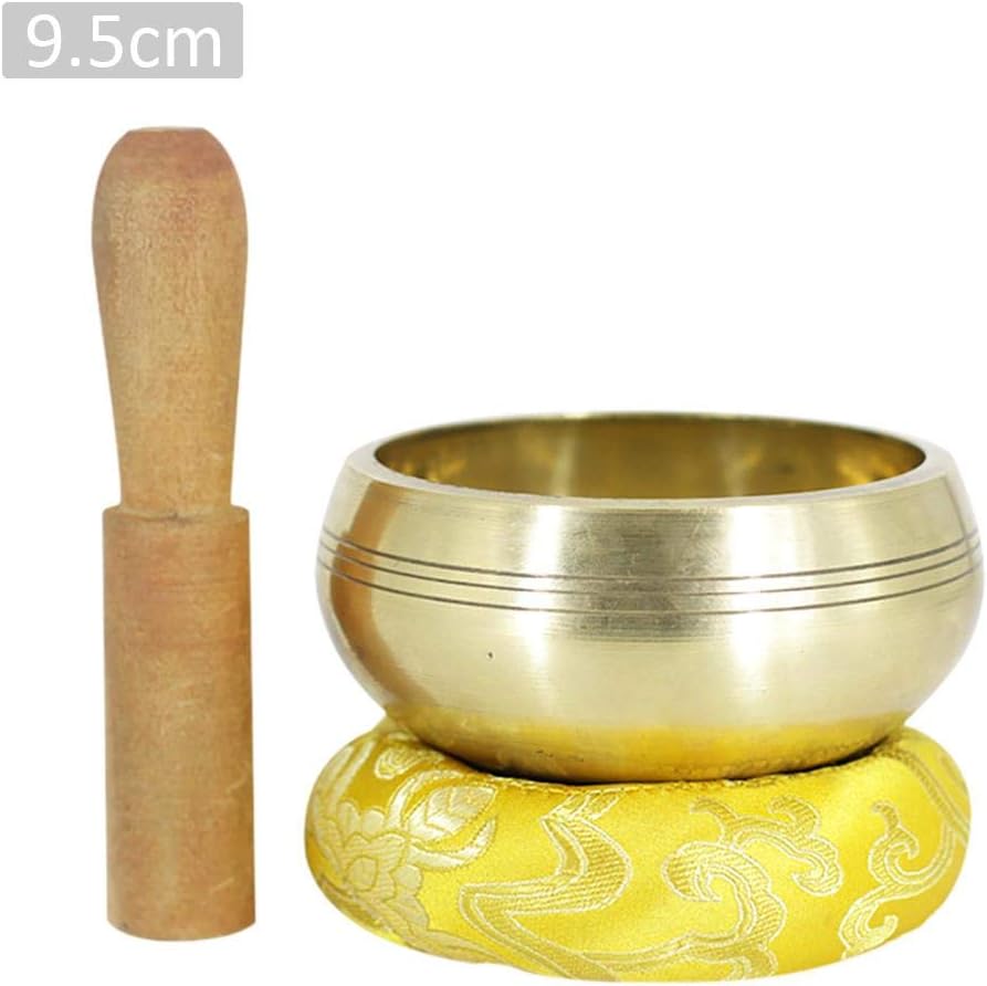 Seasaleshop Tibetan Singing Bowl Set, Promotes Peace, Chakra Healing, And Mindfulness Meditation Bowl For Chakra Healing Prayer Yoga Through Vibration With Mallet.