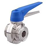 DERNORD 1.5 inch Tri Clamp Butterfly Valve with