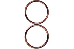 Topind 3" Large Size Aluminium Baby Sling Rings for Baby Carriers & Slings of 2 pcs (Brown)