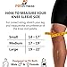 ProFitness Knee Sleeves (One Pair) Knee Support for Joint Pain & Arthritis Pain Relief - Effective Support for Running, Pain Management, Arthritis Pain, Surgery Recovery (Medium, Dark Gray/Orange)