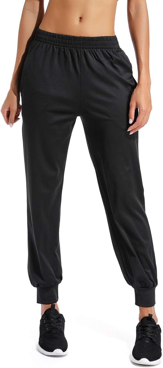 Women’s Drawstring Elastic Waist Tracksuit Bottoms Casual Jogger Pants with Pockets