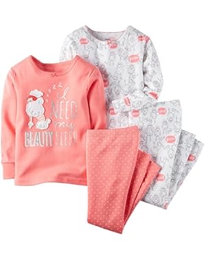Baby Girls' 4 Piece PJ Set (Baby)