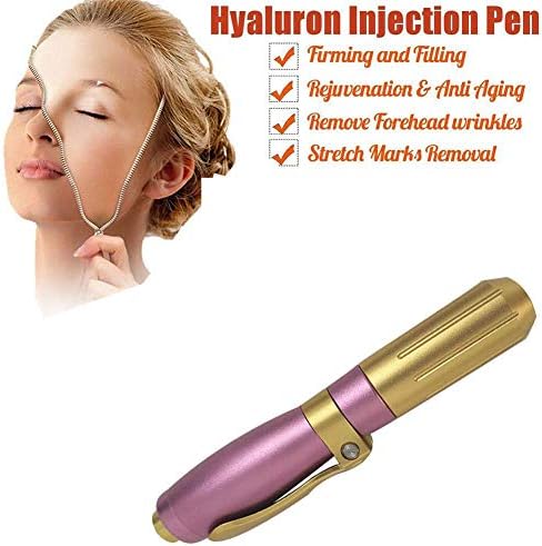 Hyaluron Injection Pen, Nebulizer Injection Pen,Deep Replenishment and Rich Nourishment, Restore Skin Elasticity with Ampoule Head,Pink