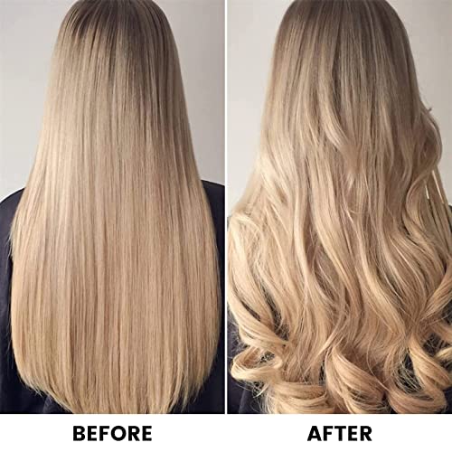 New Heat Free Curl Hair Band, Lazy Curling Ring Heat Free Sleep Soft Elastic Hair Band, Overnight Use DIY Ponytail Styling Tool for Women\'s Long Hair. (blue)