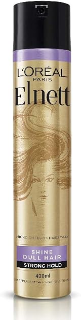 L'Oreal Elnett Hairspray for Shine Dull Hair Strong Hold 400ml