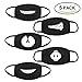 Htianc Face Mouth Mask 5 Pack Unisex Cotton Anti-dust Fashion Health Mask 5 Different Patterns