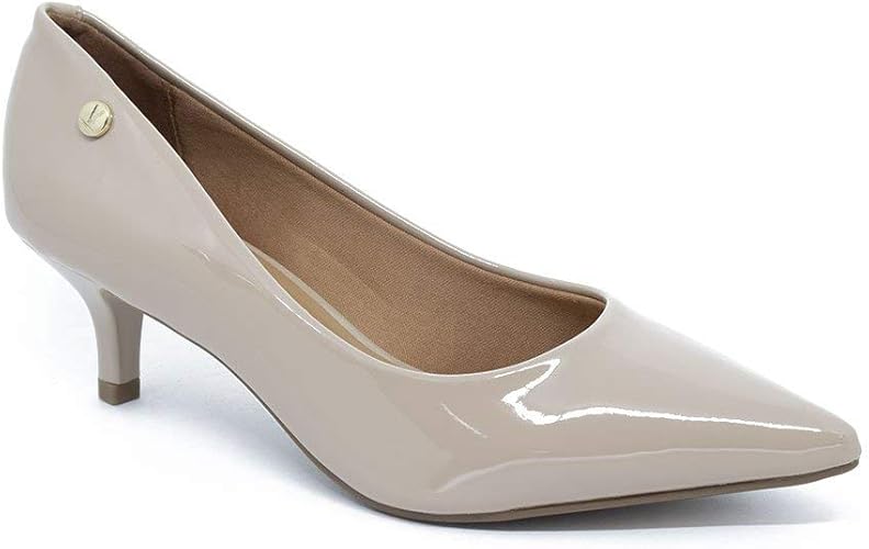 scarpin vizzano nude salto baixo