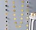 SUNBEAUTY 13Feet Five-pointed Star String Paper Garland Hanging Decoration Wedding Birthday Party Baby Shower Background Decorative