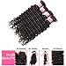 Donmily 10A Brazilian Virgin Hair Deep Curly Wave 3 Bundles 100% Unprocessed Remy Human Hair Weave Natural Color (12 14 16inch)