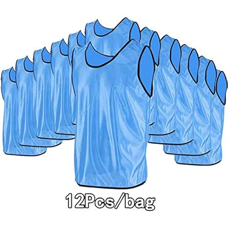 Fishlor Chalecos Deportivos de fútbol, 12 Pack de Camisetas de ...
