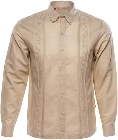 camisa crema hombre
