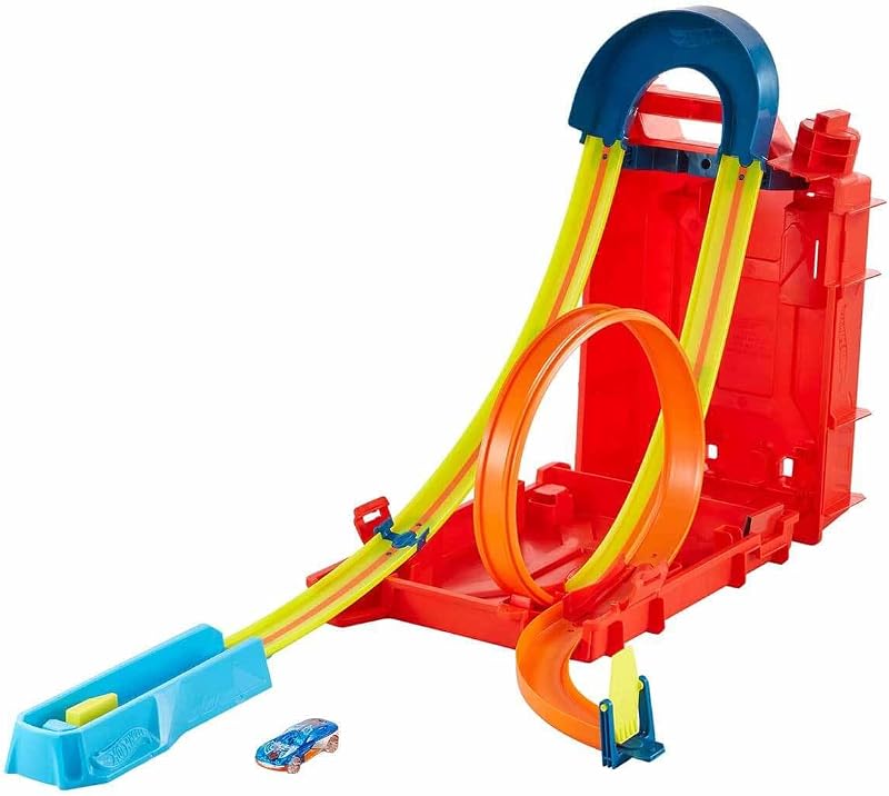 Unlimited Fuel Can Stunt Box Playset y Coche