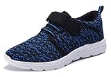 DEDU Kids Casual Lightweight Breathable Velcro Sneakers Easy walk Sport Shoes for Boys Girls