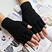 XY Fancy Unisex Plain Basic Fingerless Winter Knitted Gloves