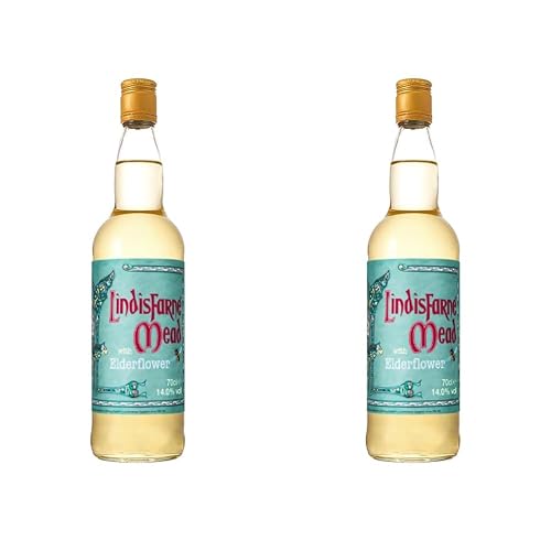 Lindisfarne Elderflower Mead 14 Percent ABV 70 cl Bottle (Pack of 2)