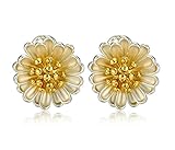 Adisaer 18k Gold Plated Stud Earrings for Womens
