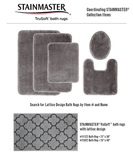STAINMASTER TruSoft Luxurious Bath Rug, 21-By-36 Inch Cobble Stone Grey - Thumbnail 7