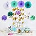 Easy Joy Mermaid Under the Sea Party Decoration - Happy Birthday for Teal Birthday Girl - 13 pcs