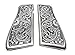 Sri Lanna Aluminum Hand Engraved Browning Hi Power 9mm Gun Grips Flower #02