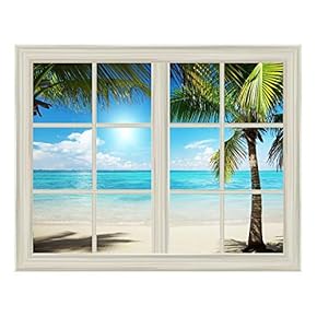 Wall Mural, Removable Sticker, Home Decor (24"x32", White)