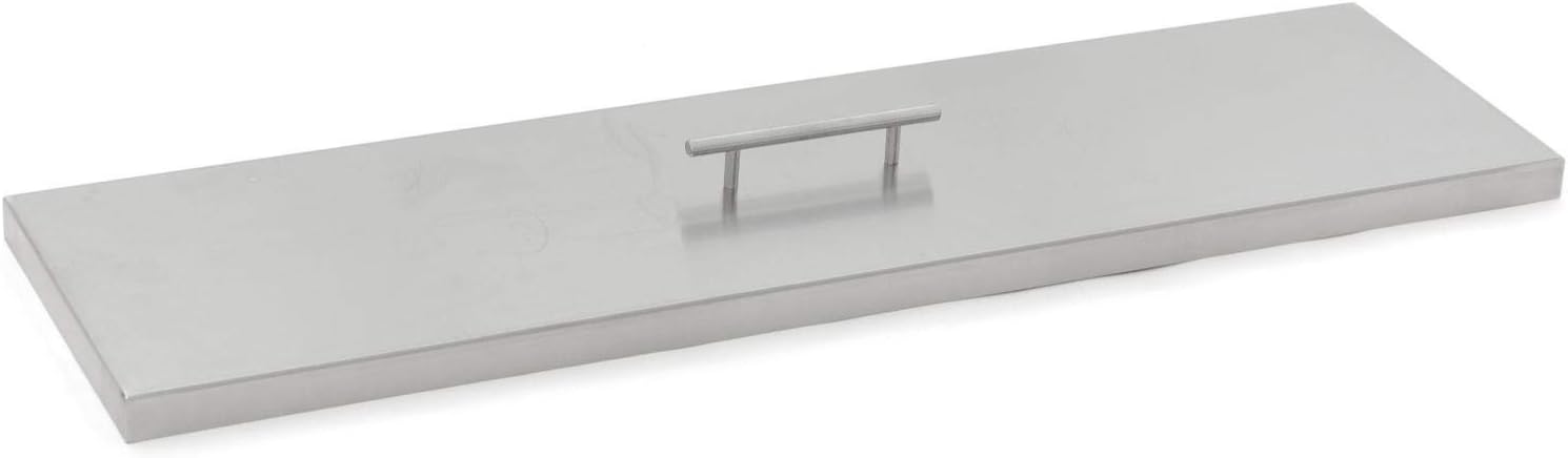 BBQGuys Signature 34-Inch Stainless Steel Burner Lid - Fits 30-Inch Linear Fire Pit Pan