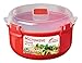 Sistema Microwave Collection Round Bowl, 30.4 oz./0.9 L, Red