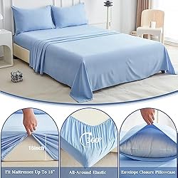 Soft Breathable King Sheet Set - Luxury Brushed Bed