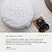 Mindful and Modern Large Meditation Cushion Pillow – Zafu Yoga Bolster Meditation Pillows For Sitting On Floor – Buckwheat Hull Filled Round Cushion with Removable Cover + Carry Handle (Classic White)thumb 4