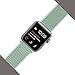 Yunsea Compatible for Apple Watch Band 42mm, New Nylon Sport Loop, with Hook and Loop Fastener, Adjustable Closure Wrist Strap, Replacement Band Compatible for iwatch, (42mm, Marine Green)