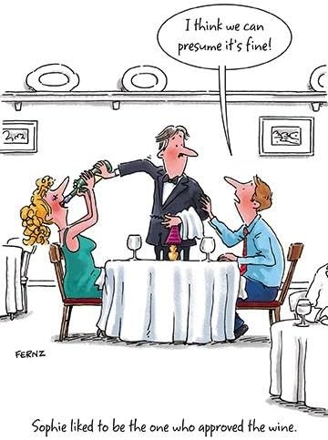 Approves The Wine Funny Birthday Greeting Card Fernz Humour Cards ...