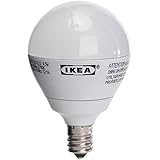Ikea Ledare E12 200 Lumen, 3.0 Watts, Small LED Light Bulb, Opaque