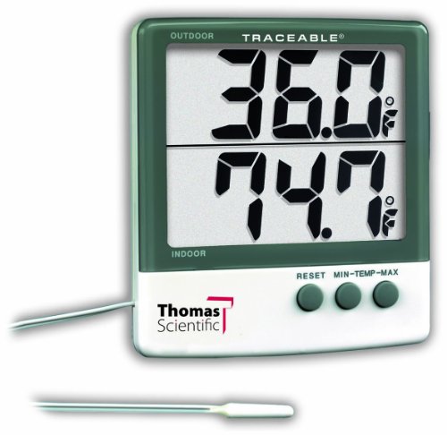 Thomas Traceable Big-Digit Thermometer, -58 to 158 degree F, -50 to 70 degree C