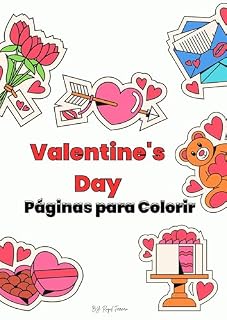 Livro Valentine´s Day : Páginas para colorir