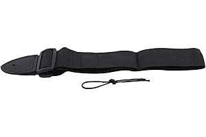 Adjustable Guitar Strap Suitable for Electric/Acoustic/Bass Guitar, Black Durable Treatment