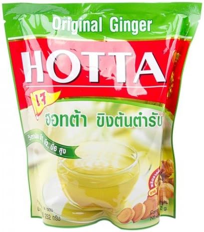 Hotta Original Ginger Instant Ginger 252g (14 Sachets in Bags) Pack of 2