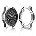 Bangyee Compatible Samsung Gear S3/ Galaxy Watch 46mm Case, [2-Pack] Soft TPU Protective Bumper Shell Cover Accessory for Gear S3 Frontier/ S3 Classic/Galaxy Watch 46mm Smartwatch (Silver Gold)
