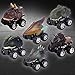 Pull Back Dinosaur Cars Set of 6, Dino Cars Toys with Big Tire Wheel for 3-14 Year Old Boys Girls Creative Gifts for Kids.