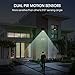 Aglaia Solar Lights Outdoor Decorative, Solar Motion Sensor Lights, Colour Changing Security Light, IP64, High Sensitive Solar Lights for Front Door, Yard, Driveway, Garage-1 Pack