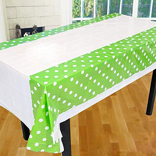 Table Cloth Big - 1pc Polka Dot Plastic Table Cloth Baby Shower Decoration Kids Birthday Party Disposable Tablecloth - Party Cloth Theme Hotel Round Board Square Tableware Dress Table Driver Bi