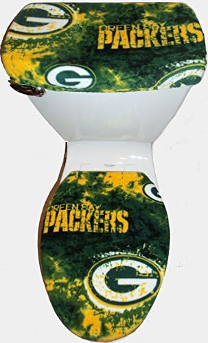 Marbled Fleece Toilet Seat Cover Set Football
