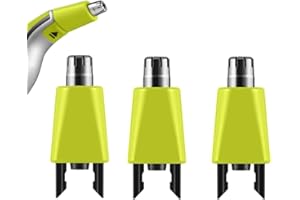 COLORSKI 3 Pack Nose & Ear and Eyebrows Trimmers Replacement Heads Compatible with QP2520 QP2630 QP2724 QP2834 shavers