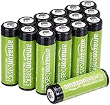 AmazonBasics AA Rechargeable Batteries (2000 mAh), Pre-charged - Pack of 16 (Appearance may vary)
