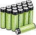AmazonBasics AA Rechargeable Batteries (2000 mAh), Pre-charged - Pack of 16 (Appearance may vary) primary