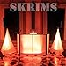 SKRIMS Super Flexible Speaker Stand Cover - Four Way Stretch White Spandex DJ Scrim - 3-Sided Tripod Skirt - 360 Degree Coverage, Cable Management Pass-Thru and Travel Bag